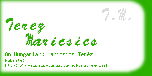 terez maricsics business card